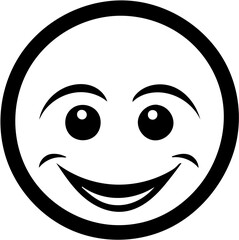 Fototapeta premium silhouette of smiling eyes with white background