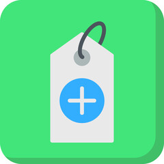 Obraz premium Add Tag single vector illustration icon