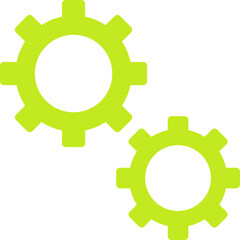 Gears single vector illustration icon