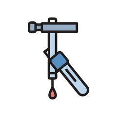 Blood Test Icon: Medical Sample, Lab, Analysis, Healthcare