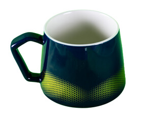 ceramic mug on transparent background