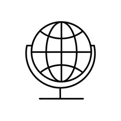World icon, Globes Icons and Symbols, Globe Icons Editable Stroke