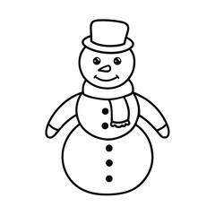 snowman on white background