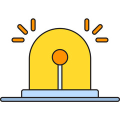 Siren single vector illustration icon