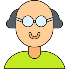 Obraz premium Scientist single vector illustration icon