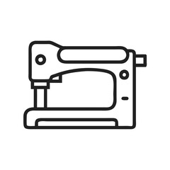 Minimalist Sewing Machine Icon, Outline, Fashion, Tailoring, Design