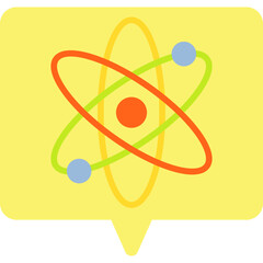 Atoms single vector illustration icon