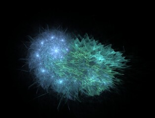 Naklejka premium Imaginatory fractal abstract background Image