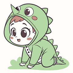 A cute cartoon vector illustration features a funny furry cat pet character