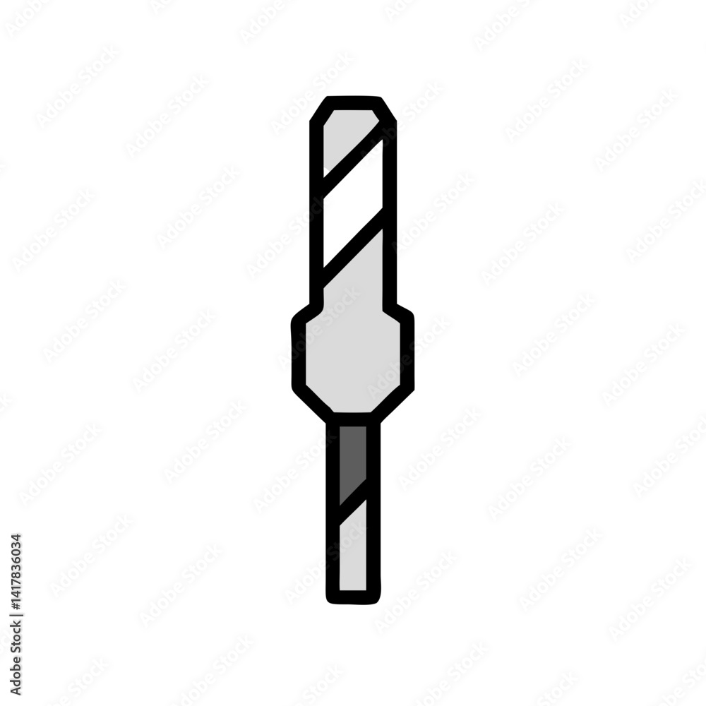 Poster abstract drill bit vector on a solid background