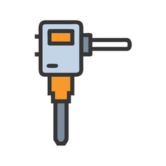 Simple Otoscope Illustration - Medical Examination Instrument Vector