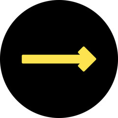 Right Arrow single vector illustration icon