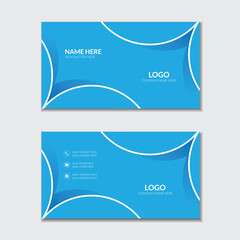 Template for modern business card design.