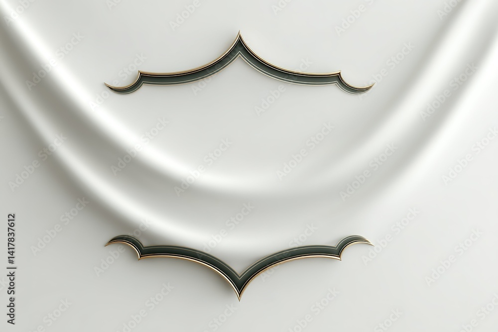Aufkleber elegant fabric drapery with ornate design elements creating a luxurious ambiance in a refined settin