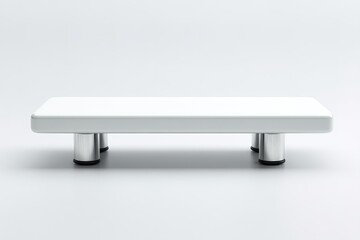 Sleek, modern exercise step platform designed for fitness training at home or gym