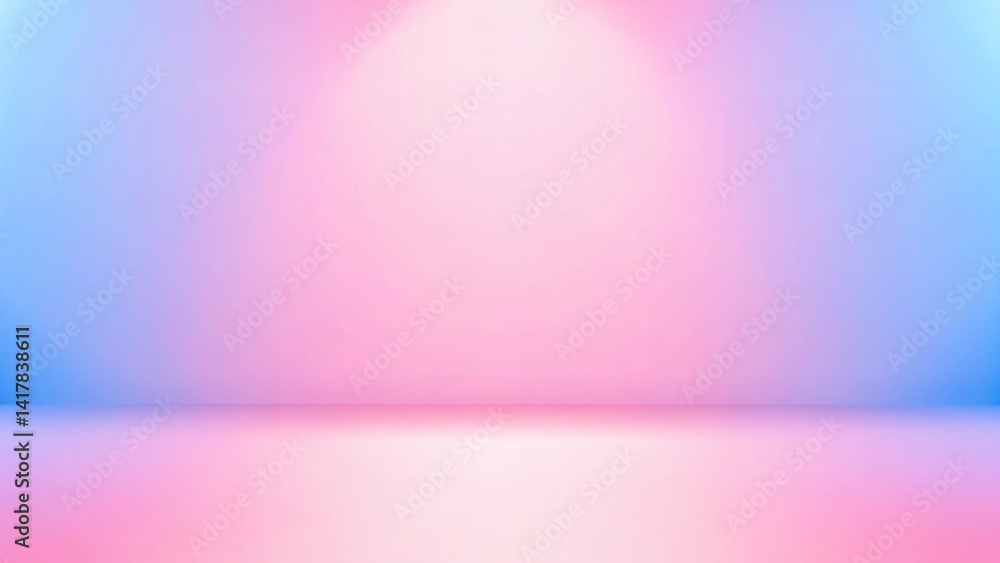 Poster minimalist pink and blue abstract gradient with space for text, soft modern background design ideal 