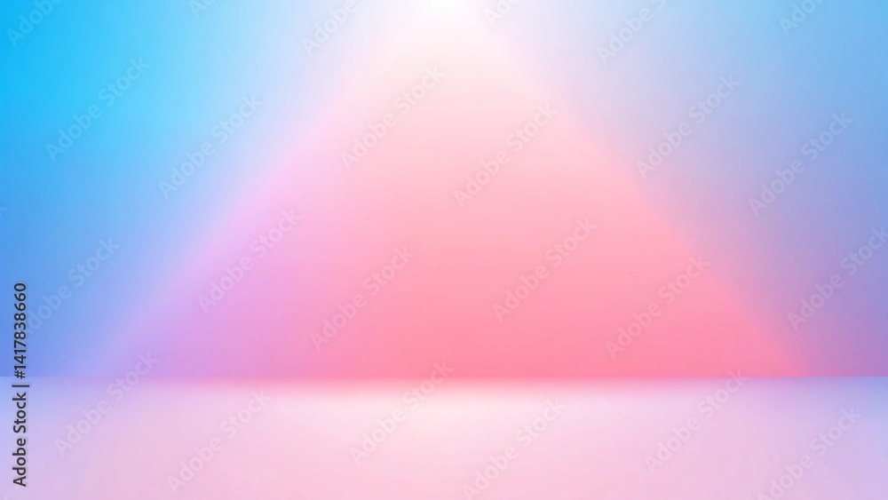Aufkleber minimalist pink and blue abstract gradient with space for text, soft modern background design ideal 