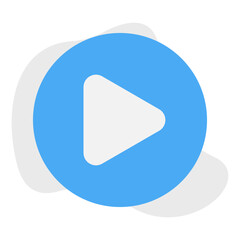 Play single vector illustration icon