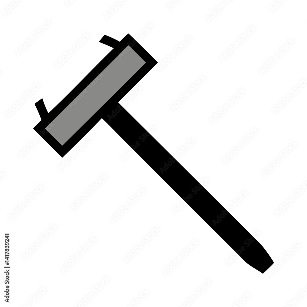 Poster grey diagonal bar on black background simple abstraction