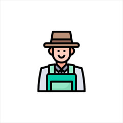 funny cartoon farmer