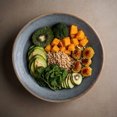 plate with vegetables