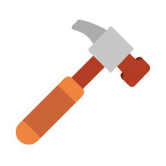 Illustration of a hammer on a black background