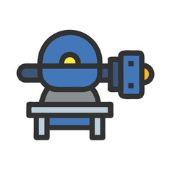 Stylized illustration of a machine or piece equipment
