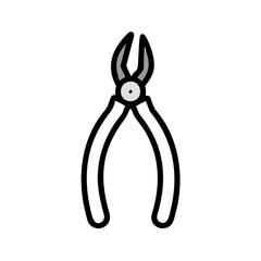 Cute Cartoon Demon on a Black Background Illustration