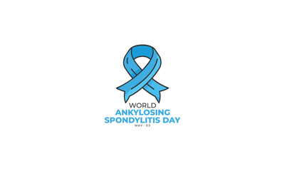 World Ankylosing Spondylitis Day. background, banner, card, poster, template. Vector illustration.
