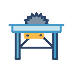Table saw icon for woodworking and carpentry tasks