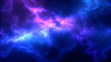 Vibrant purple and blue abstract cosmic background with light effects, energy waves swirling in a nebula-like space scene, creating a mesmerizing futuristic digital texture full of depth and motion