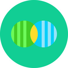 Obraz premium Discrete Math single vector illustration icon