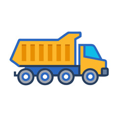  Modern Dump Truck Icon for Construction