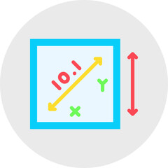 Measurement Calculation single vector illustration icon