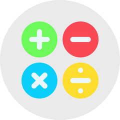 Obraz premium Math Symbols II single vector illustration icon