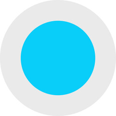 Circle single vector illustration icon