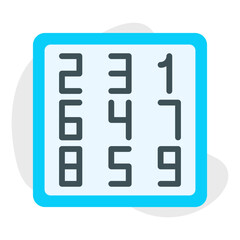 Number Theory single vector illustration icon