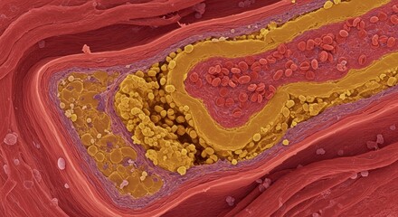 Artery cross-section Illustration