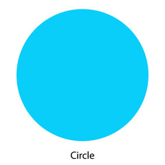 Circle single vector illustration icon