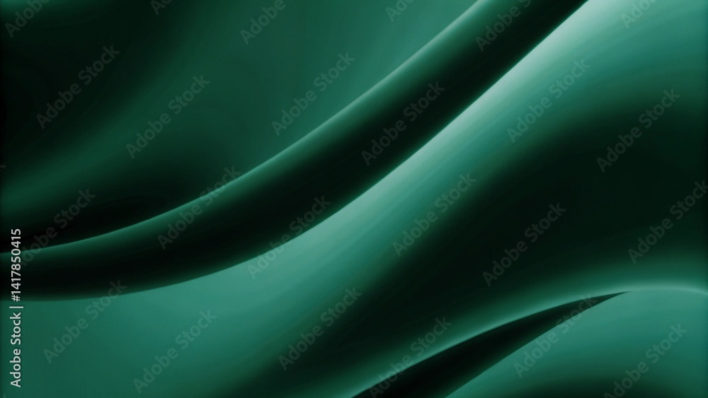 Aufkleber a green wave with a dark background. the wave is very long and has a lot of detail, showcasing dynam