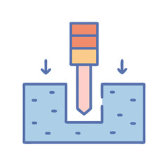  Foundation Piling Icon for Construction