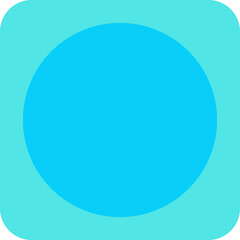 Circle single vector illustration icon