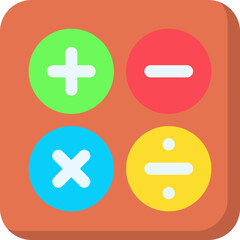 Obraz premium Math Symbols II single vector illustration icon