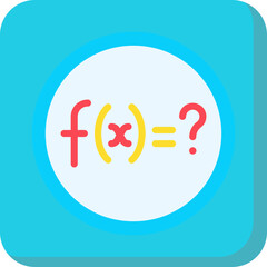 Solve Function single vector illustration icon