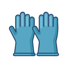  Heat Resistant Gloves Icon for Safety