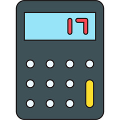 Calculator single vector illustration icon