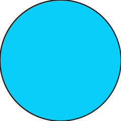 Circle single vector illustration icon