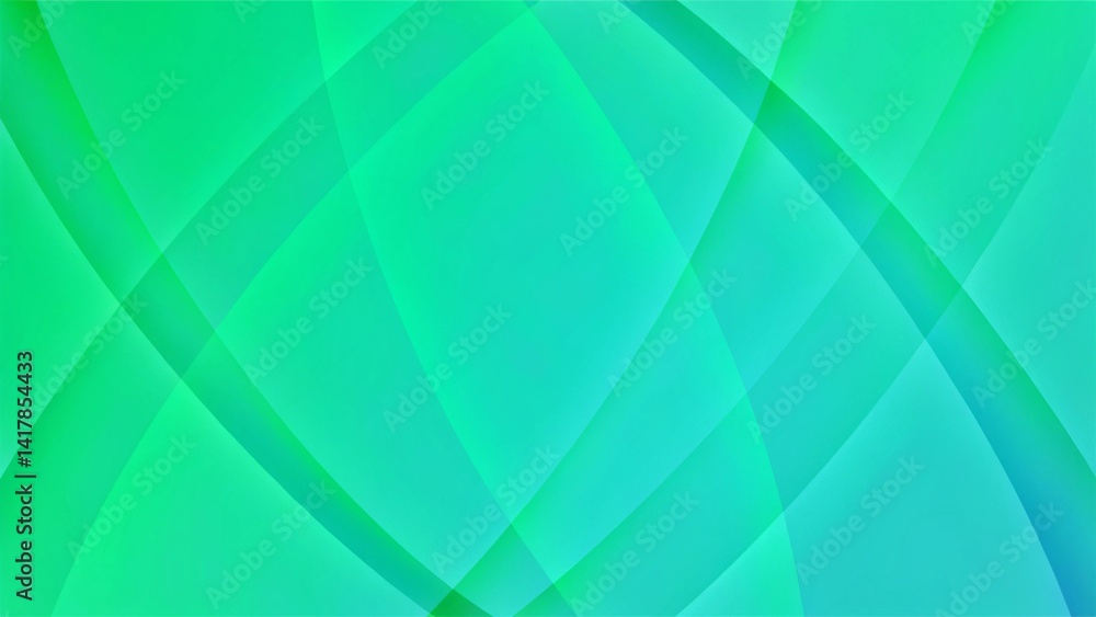 Poster abstract background of blue and green layered materials, modern fluid design with smooth textures an