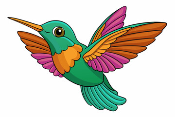 Obraz premium Cute Bird Vector Line Art – Cartoon Clipart Animal Logo Icon on White Background