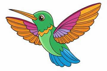 Cute Bird Vector Line Art – Cartoon Clipart Animal Logo Icon on White Background